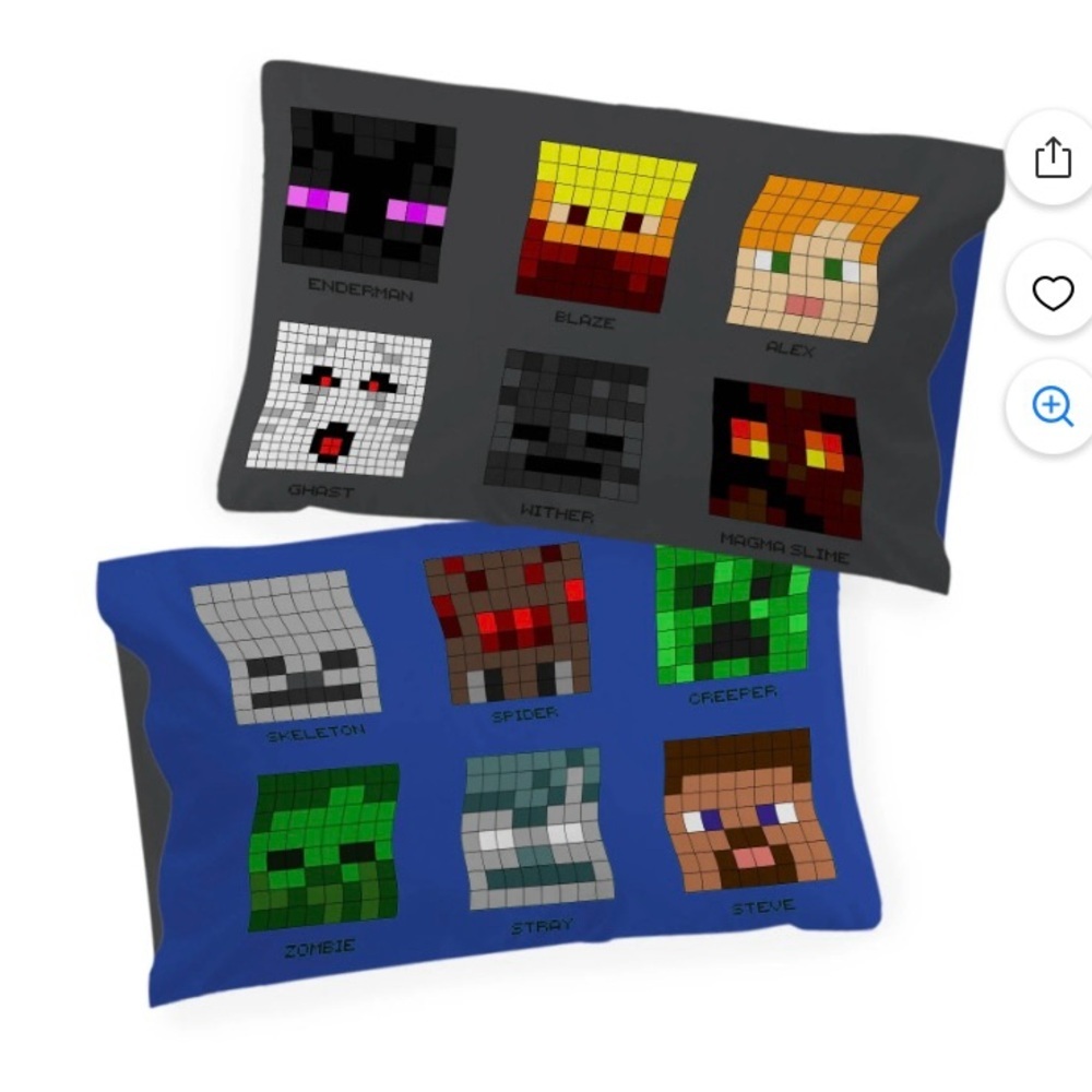 Minecraft Character Pillowcase